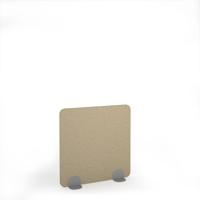 Plain Acoustic Floor Standing Silver Metal Base Legs 1200w 1200h - Dark Camel