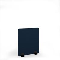 Plain Acoustic Floor Standing Black Metal Base Legs 1200w 1400h - Dark Blue