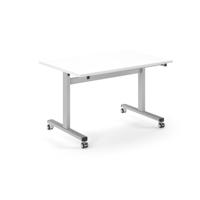 Pro Flip Rectangular Table 1200 x 800, Silver Frame, White Top