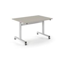 Pro Flip Rectangular Table 1200 x 800, White Frame, Light Grey Top