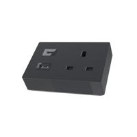 Quark Power Module1 Power & dual fast charge USB A+C - Black