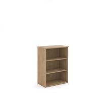 Universal bookcase 1090mm high with 2 shelves - Kendal Oak