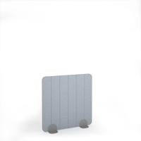 Stripe Acoustic Floor Standing Silver Metal Base Legs 1200w 1200h - Light Grey