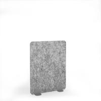 Stripe Acoustic Floor Standing Silver Metal Base Legs 1200w 1600h - Dark Silver Grey