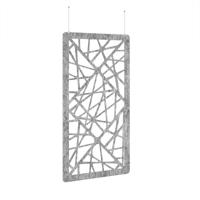 Shatter Hanging Panel 1200w - Dark Silver Grey