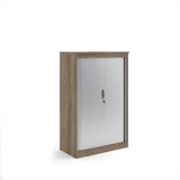 Systems horizontal tambour door cupboard 1600mm high - Nebraska Oak