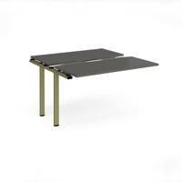 Adapt sliding top add on unit single 1200mm x 1200mm - green frame, storm grey top