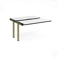 Adapt sliding top add on unit single 1200mm x 1200mm - green frame, white top, black edge