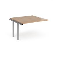 Adapt sliding top add on units 1200mm x 1200mm - silver frame, beech top