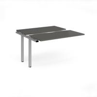 Adapt sliding top add on unit single 1200mm x 1200mm - silver frame, storm grey top