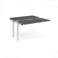 Adapt sliding top add on unit single 1200mm x 1200mm - white frame, storm grey top