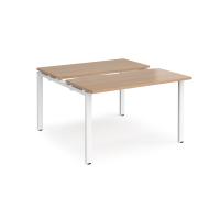 Adapt sliding top starter units 1200mm x 1200mm - white frame, beech top