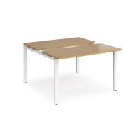 Adapt sliding top starter units 1200mm x 1200mm - white frame, oak top