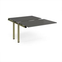 Adapt sliding top add on unit single 1200mm x 1600mm - green frame, storm grey top