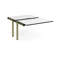Adapt sliding top add on unit single 1200mm x 1600mm - green frame, white top, black edge