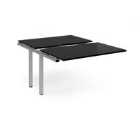 Adapt sliding top add on unit single 1200mm x 1600mm - silver frame, black top