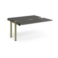 Adapt sliding top add on unit single 1400mm x 1200mm - green frame, storm grey top
