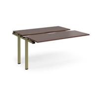 Adapt sliding top add on unit single 1400mm x 1200mm - green frame, walnut top