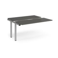 Adapt sliding top add on unit single 1400mm x 1200mm - silver frame, storm grey top