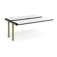Adapt sliding top add on unit single 1600mm x 1200mm - green frame, white top, black edge