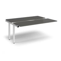 Adapt sliding top add on unit single 1600mm x 1200mm - white frame, storm grey top