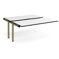 Adapt sliding top add on unit single 1600mm x 1600mm - green frame, white top, black edge