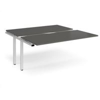 Adapt sliding top add on unit single 1600mm x 1600mm - white frame, storm grey top