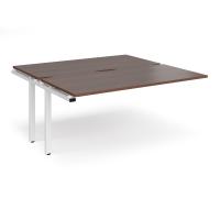 Adapt sliding top add on units 1600mm x 1600mm - white frame, walnut top