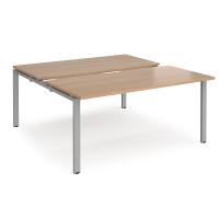 Adapt sliding top starter units 1600mm x 1600mm - silver frame, beech top