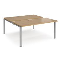 Adapt sliding top starter units 1600mm x 1600mm - silver frame, oak top