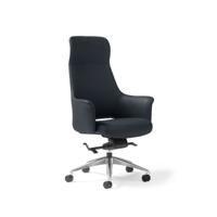 Tempo High back executive chair in Black faux leather