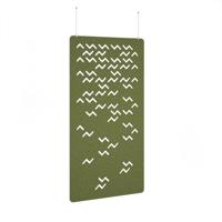 Twist Hanging Panel 1200w - Reed Green