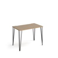 Tikal straight desk 1000mm x 600mm with hairpin legs