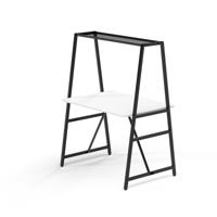 Trellis modular worktable 1400 wide starter unit in white