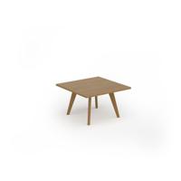 Unity coffee table 800w x 800d with 4x solid oak legs, top in oak