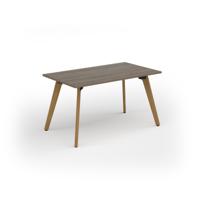 Unity dining table 1400w x 800d with 4x solid oak legs, top in nebraska oak