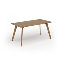 Unity dining table 1600w x 800d with 4x solid oak legs, top in oak
