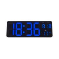 Zeneth digital LED multifunctional wall or table clock - Black