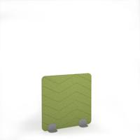 Zigzag Acoustic Floor Standing Silver Metal Base Legs 1200w 1200h - Fruit Green