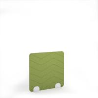 Zigzag Acoustic Floor Standing White Metal Base Legs 1200w 1200h - Fruit Green