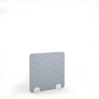 Zigzag Acoustic Floor Standing White Metal Base Legs 1200w 1200h - Light Grey