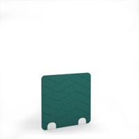 Zigzag Acoustic Floor Standing White Metal Base Legs 1200w 1200h - Peacock Blue