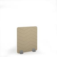 Zigzag Acoustic Floor Standing Silver Metal Base Legs 1200w 1400h - Dark Camel