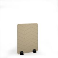 Zigzag Acoustic Floor Standing Black Metal Base Legs 1200w 1600h - Dark Camel