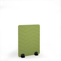 Zigzag Acoustic Floor Standing Black Metal Base Legs 1200w 1600h - Fruit Green