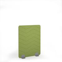 Zigzag Acoustic Floor Standing Silver Metal Base Legs 1200w 1600h - Fruit Green