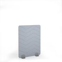 Zigzag Acoustic Floor Standing Silver Metal Base Legs 1200w 1600h - Light Grey