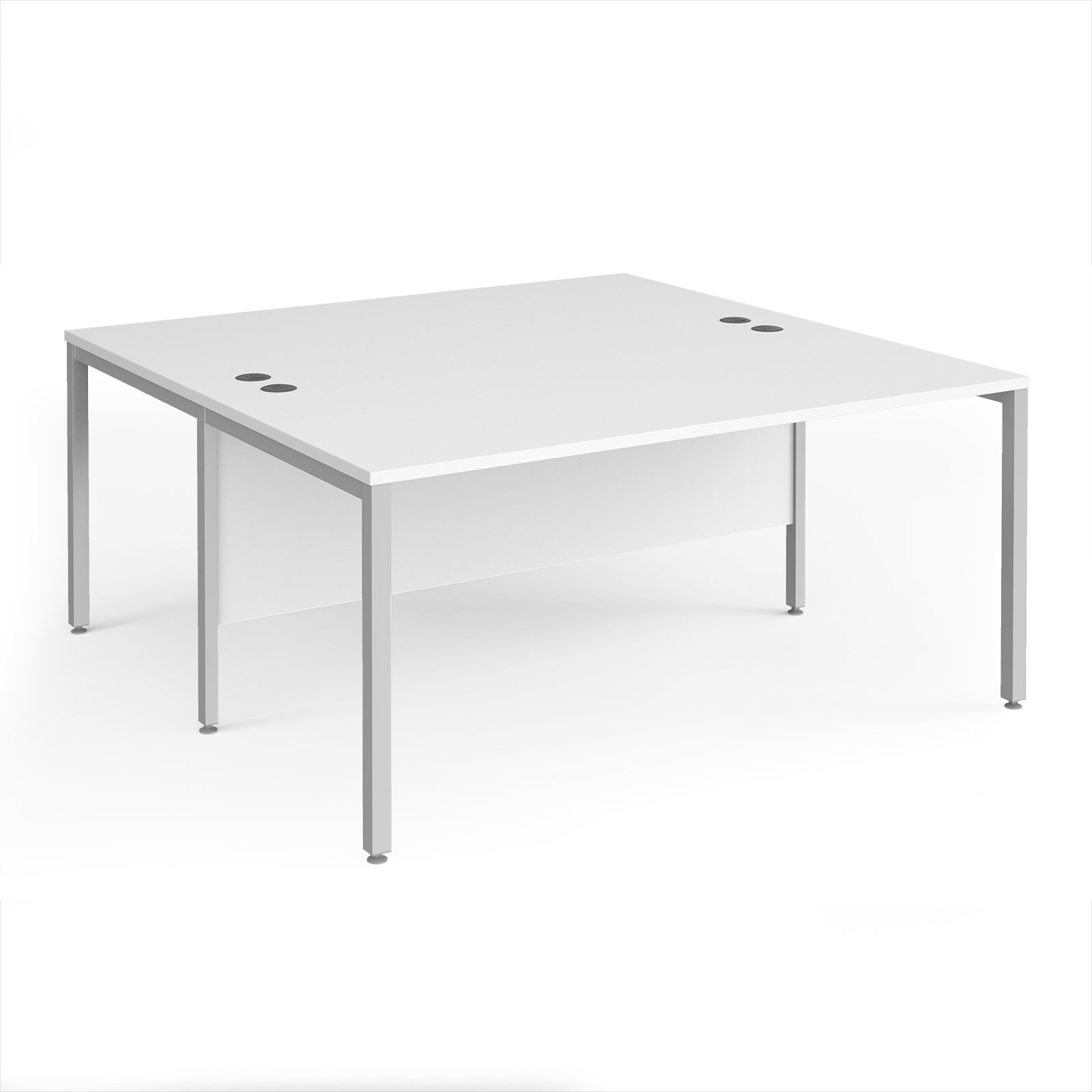 Maestro 25 bench back to back straight desks 1600mm