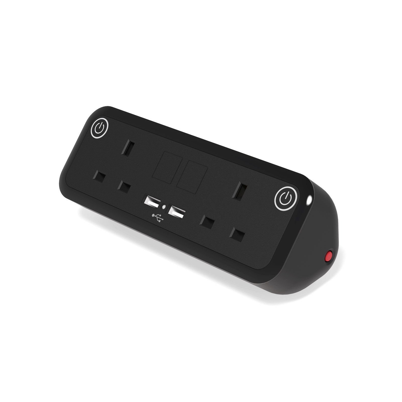 Nucleus 2 UK Socket Power Module with Dual A USB Charging - Black