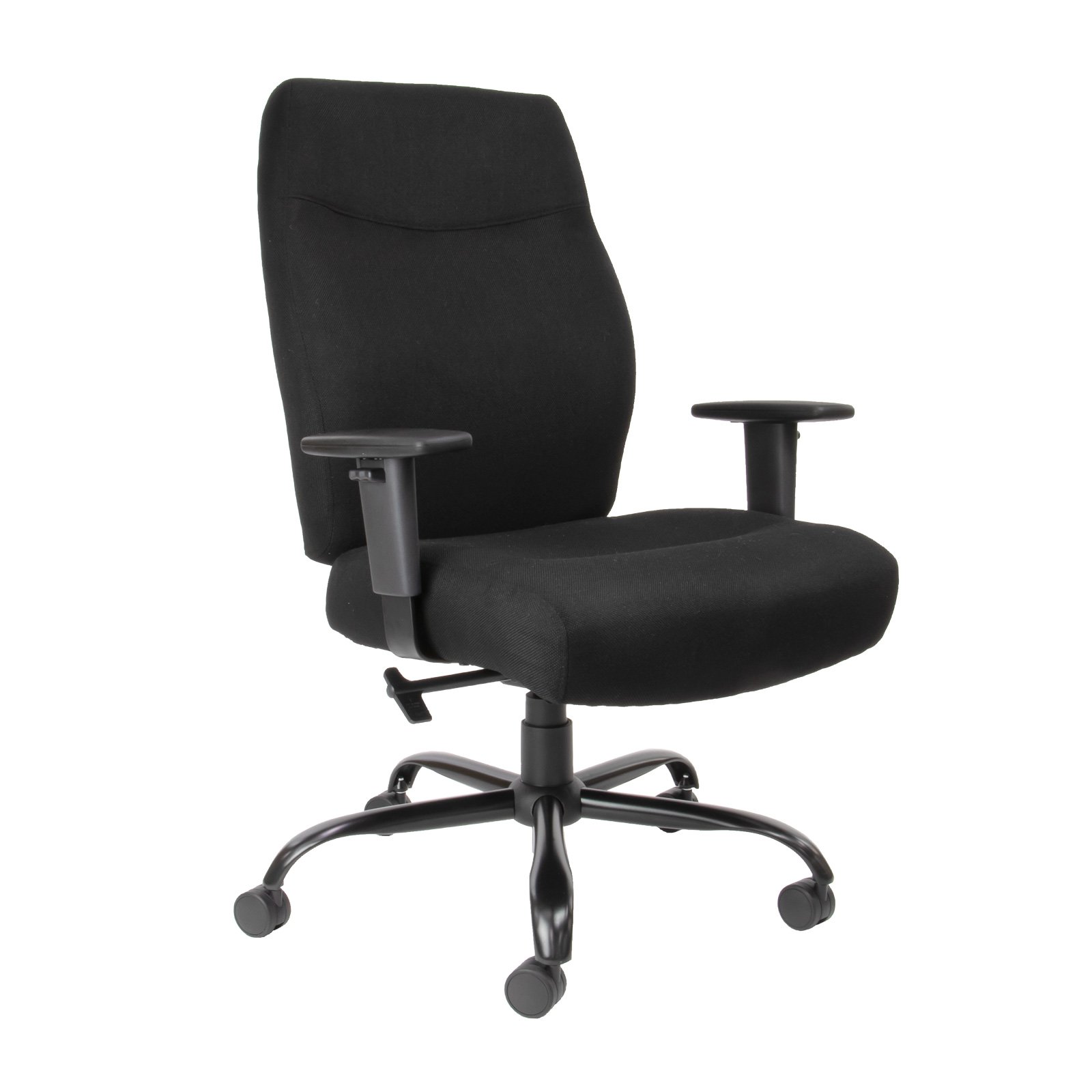 Porter bariatric operator chair with black fabric seat and back